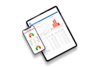 Minimalist Tablet and Smartphone Composition on Transparent Background