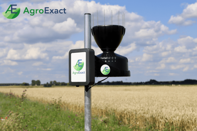 AgroExact weerpaal met logo AgroExact weerpaal met logo